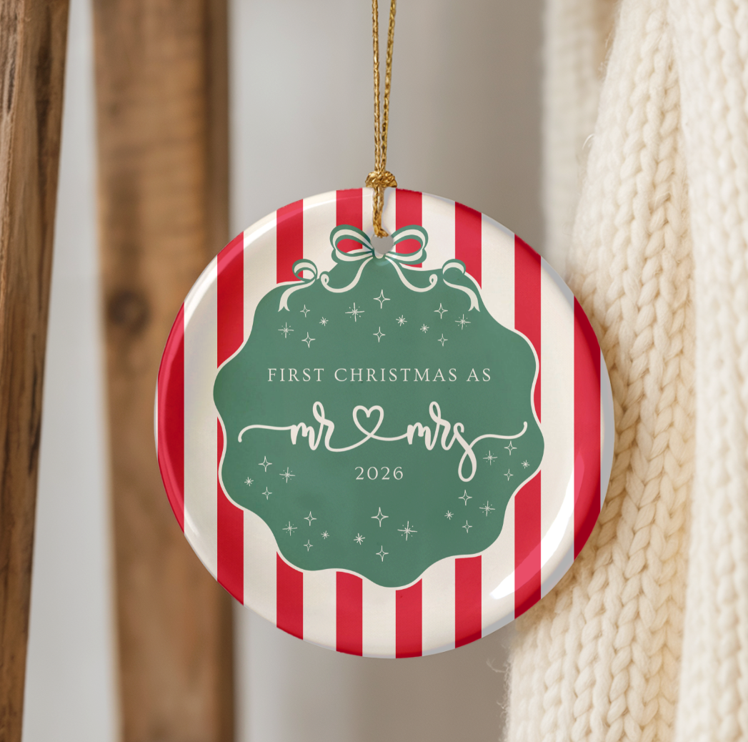 First Christmas as Mr. & Mrs. Ornament 2026