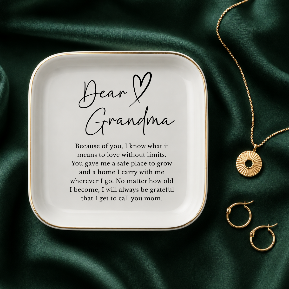 Grandma Jewelry Dish Gift for Grandma