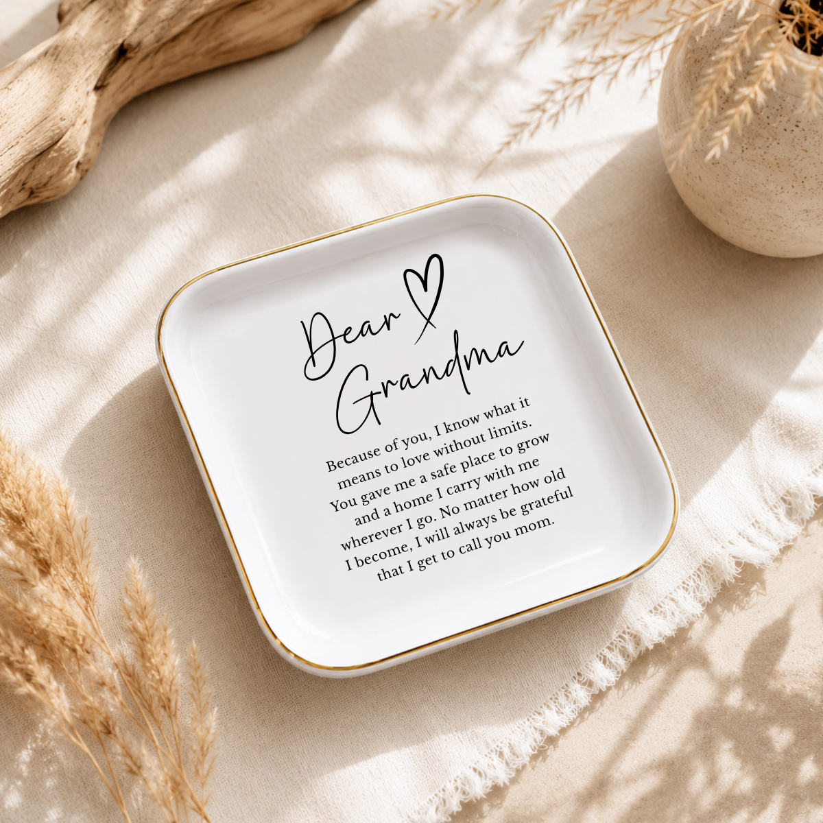 Grandma Jewelry Dish Gift for Grandma