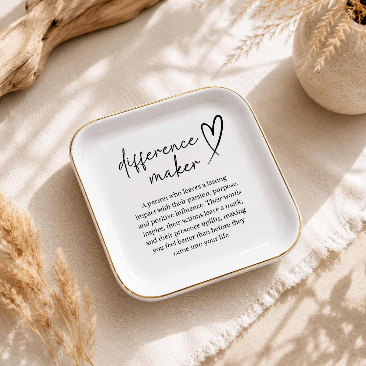 Difference Maker Ring Dish – Coworker and Mentor Thank You Gift