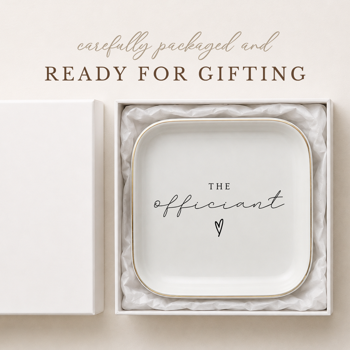 Officiant Ring Dish – Wedding Thank You Gift