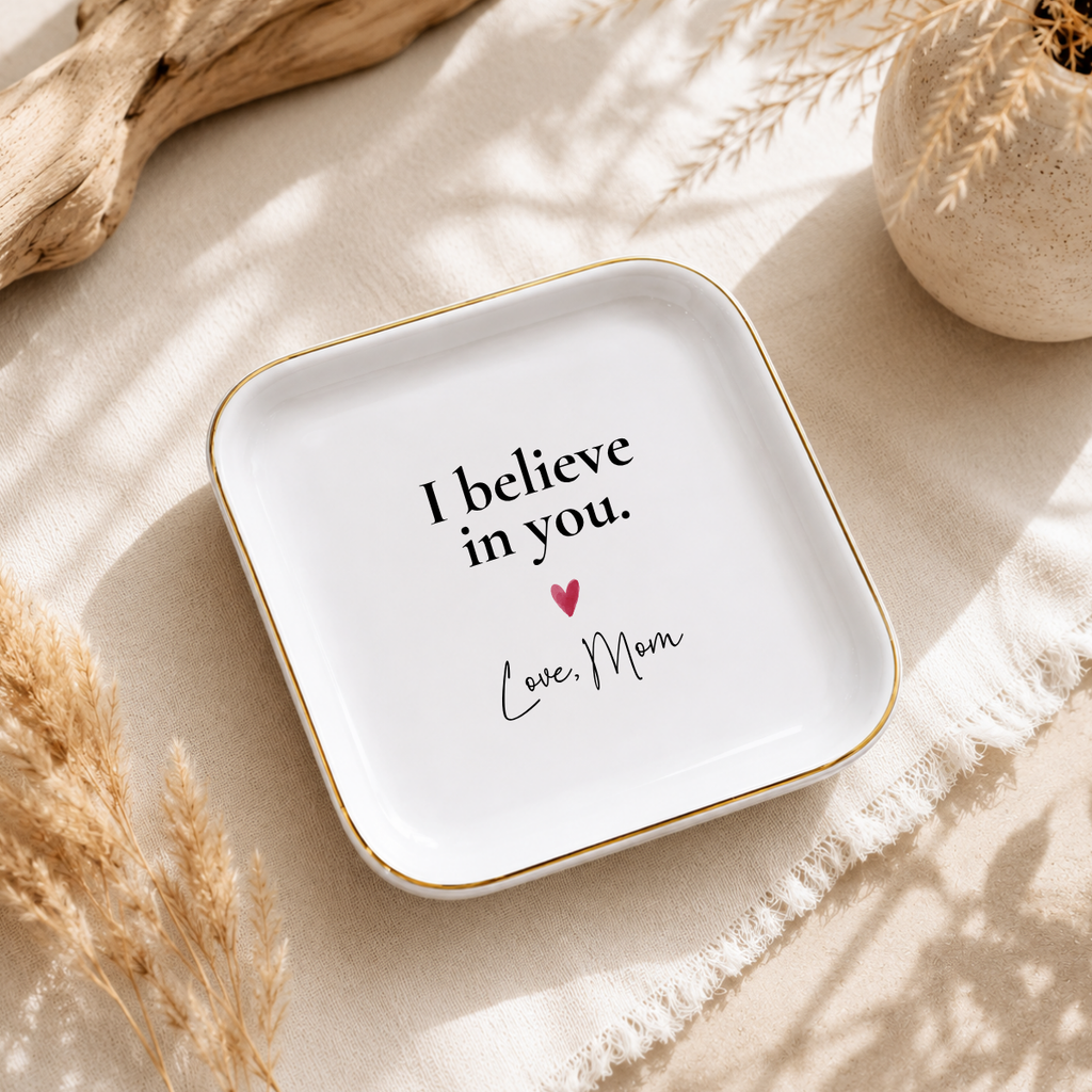 Off to College Ring Dish – Gift From Mom