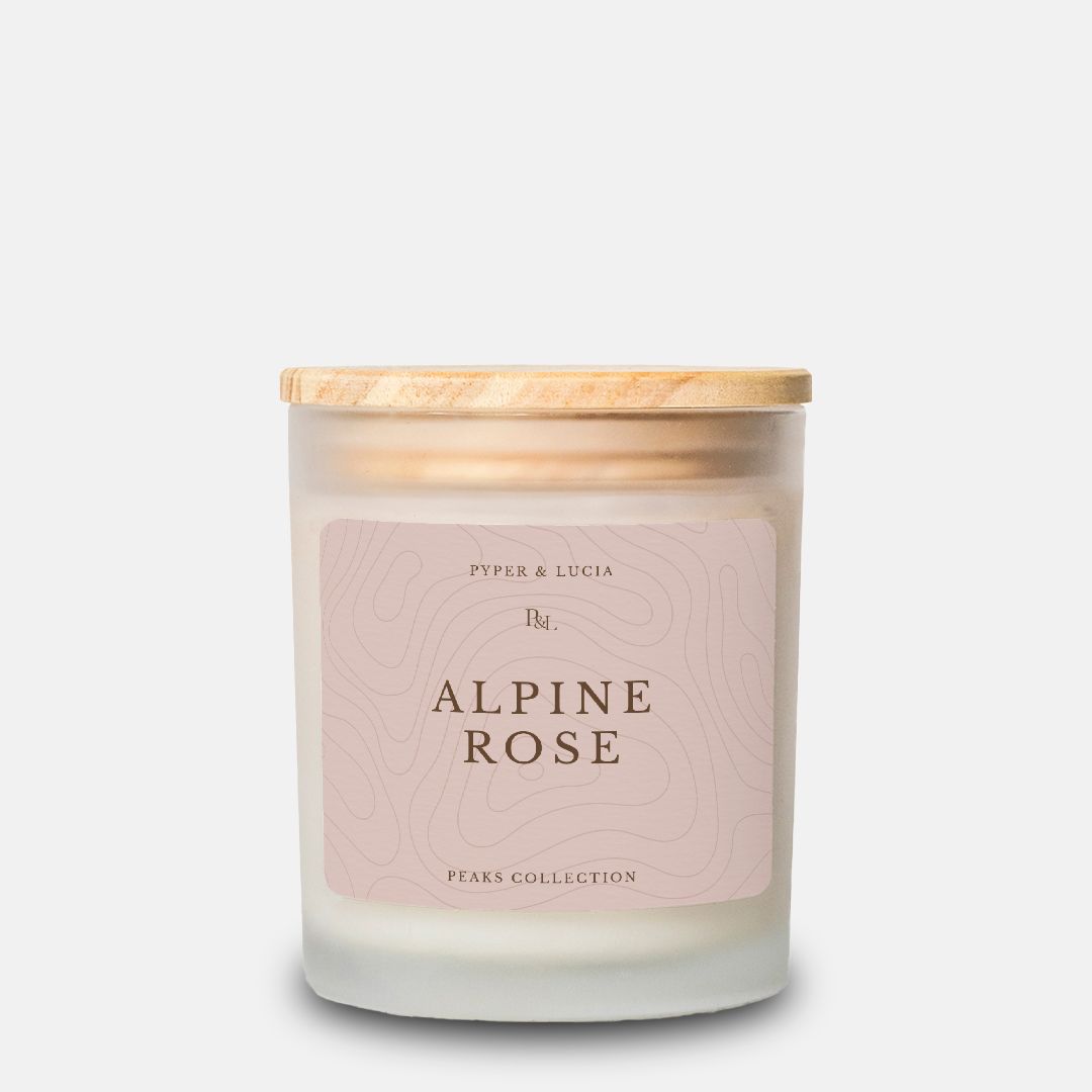 Alpine Rose Candle – Oakmoss + Amber