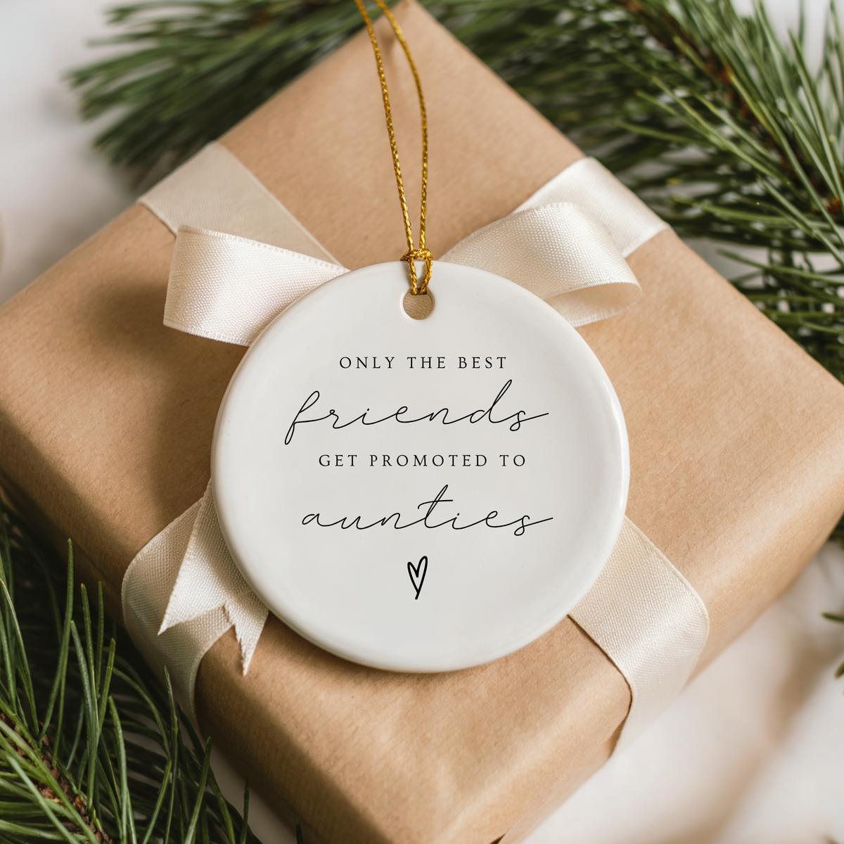 Best Friends Promoted to Aunties Ornament