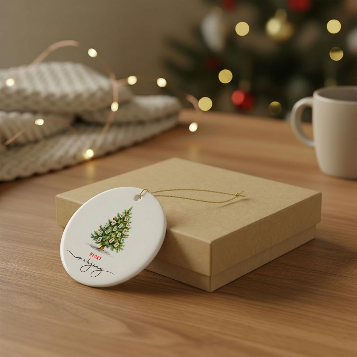Merry Mahjong Ornament 2026