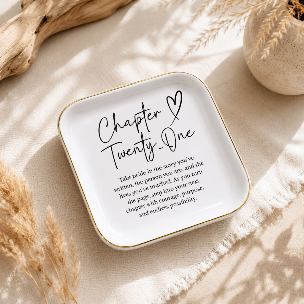 Chapter Twenty-One Ring Dish – 21st Birthday Gift
