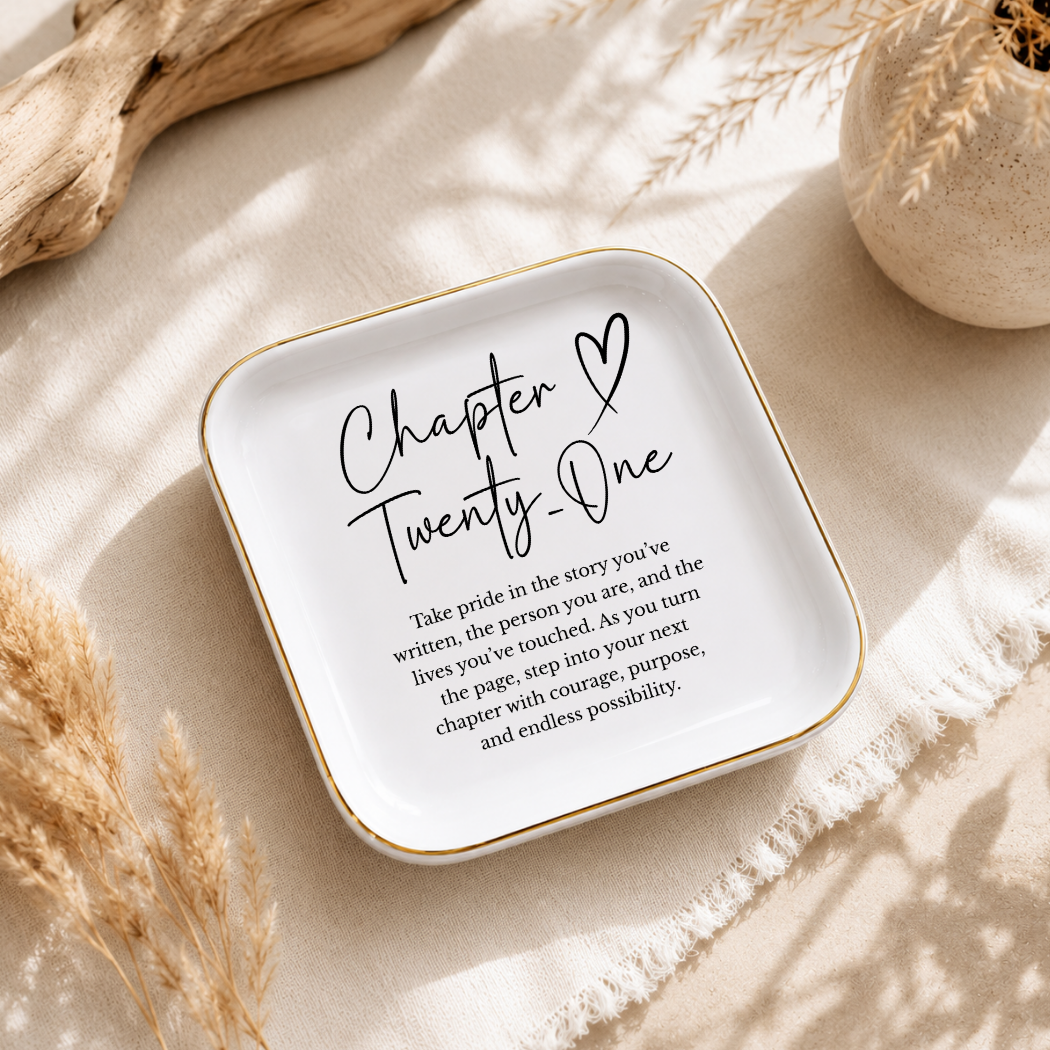 Chapter Twenty-One Ring Dish – 21st Birthday Gift