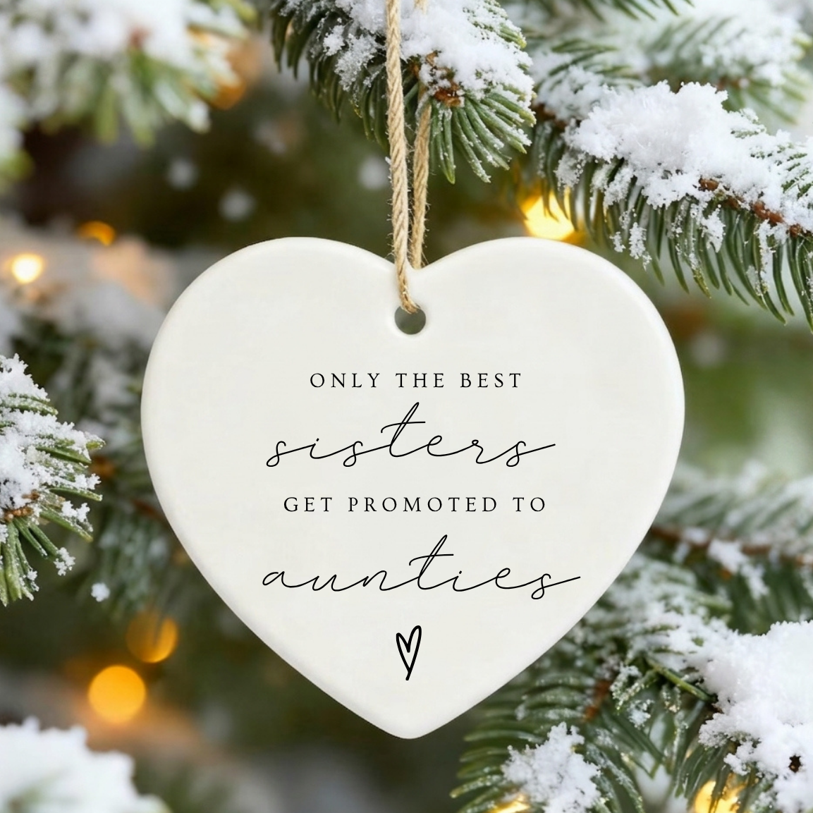 Best Sisters Promoted to Aunties Ornament