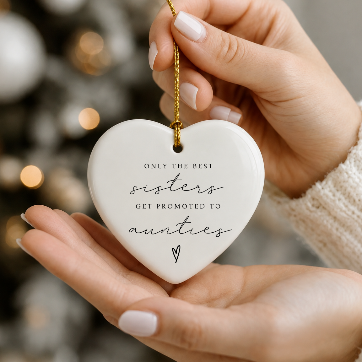 Best Sisters Promoted to Aunties Ornament