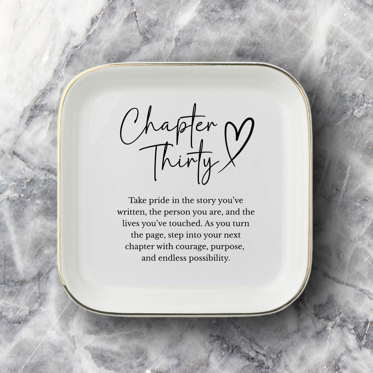 Chapter Thirty Ring Dish – 30th Birthday Gift